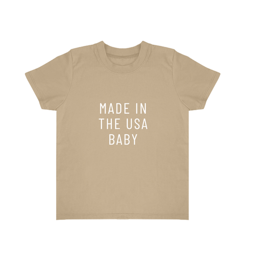 INFANT ORGANIC COTTON TEE: MADE IN THE USA BABY