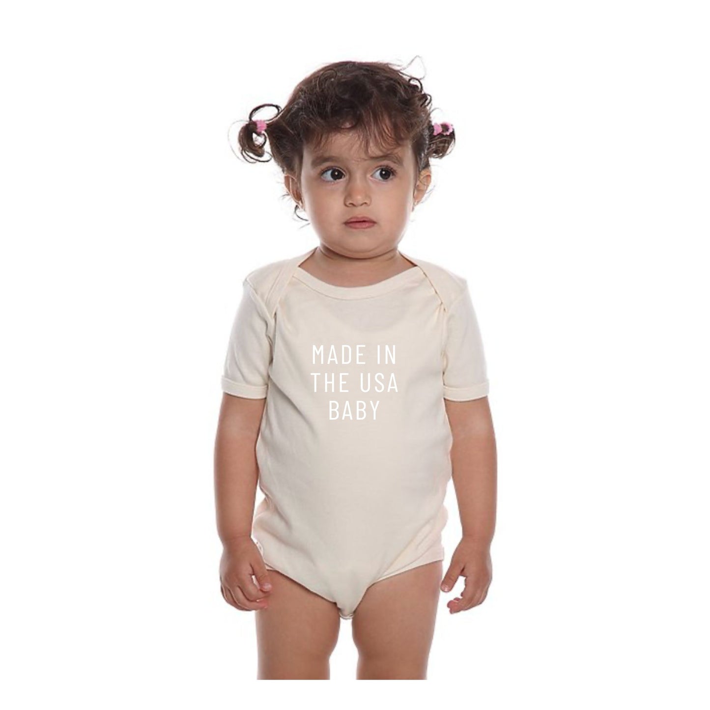 INFANT ORGANIC COTTON ONSIE: MADE IN THE USA BABY